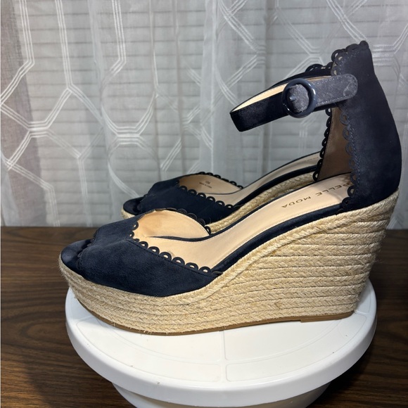 PELLE MODA Size 11 Navy 4” Wedge Espadrilles NWOT - Picture 6 of 9